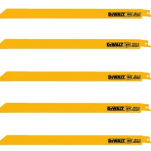 12 in. 14 Teeth per in. Straight Back Bi-Metal Reciprocating Saw Blade (5-Pack)