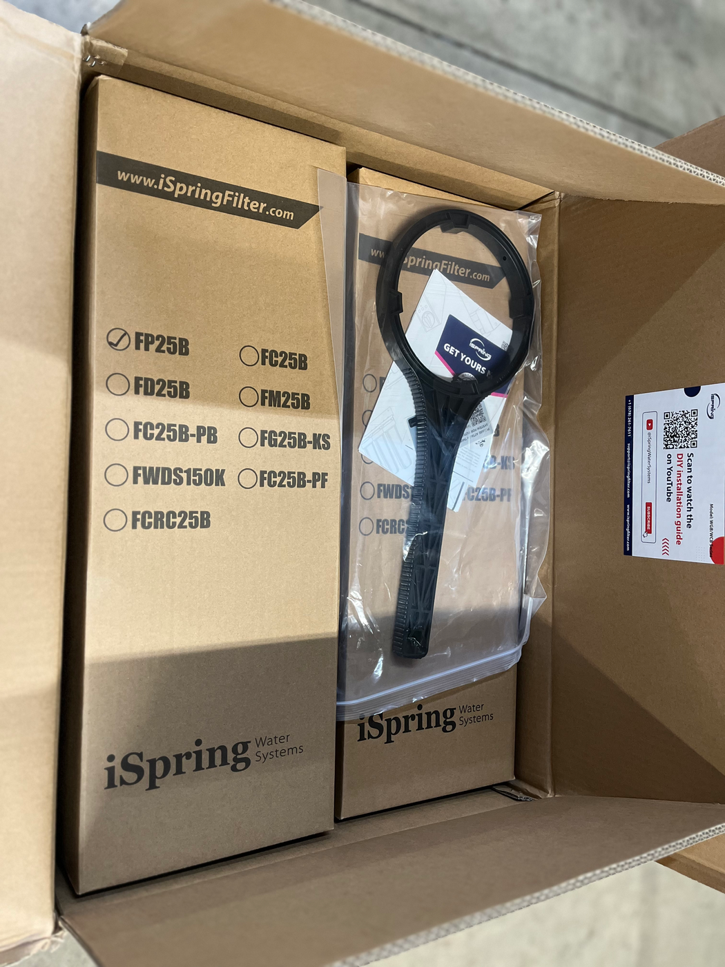 ISPRING 3-Stage Whole House Water Filter System, Reduces Sediment, Taste, Odor,
