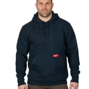 Men's Small Blue Heavy-Duty Cotton/Polyester Long-Sleeve Pullover Hoodie