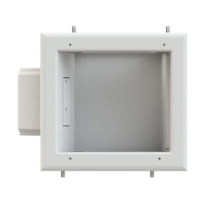 Commercial Electric White 1-Gang Cable Pass-Through Plastic Wall Plate TV Multi