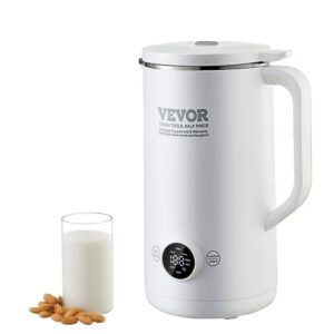 VEVOR Nut Milk Maker 21Oz. Single Speed Countertop Blenders stainless steel whi