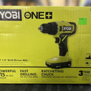 ONE+ 18V Cordless 1/2 in. Drill/Driver Kit with (1) 1.5 Ah Battery and Charger