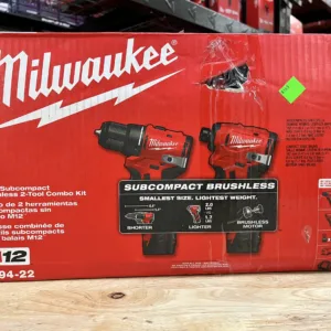 Milwaukee M12 Subcompact Brushless 2-Tool Combo Kit 3494-22
