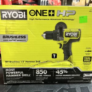 Ryobi ONE+ HP 18v Brushless 1/2" Hammer Drill TOOL ONLY