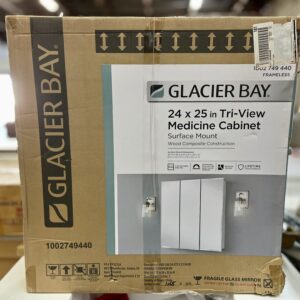 Glacier Bay 24"x25" Tri View Medicine Cabinet