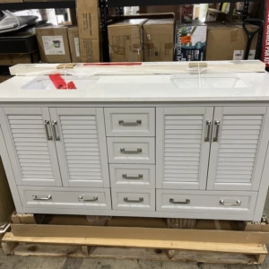 60" Bathroom Vanity in Grey