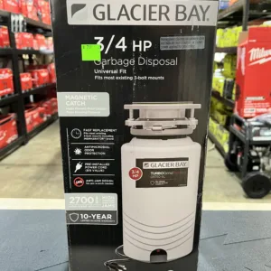 Glacier Bay TurboGrind Premier 3/4 hp. Continuous Feed Garbage Disposal with Power Cord