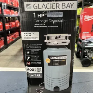 Glacier Bay TurboGrind Max 1 hp. Continuous Feed Garbage Disposal with Power Cord