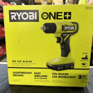 RYOBI ONE+ 18V Cordless 3/8 in. Drill/Driver Kit with Battery and Charger