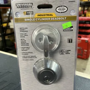 Universal Hardware Industrial Single Cylinder Deadbolt